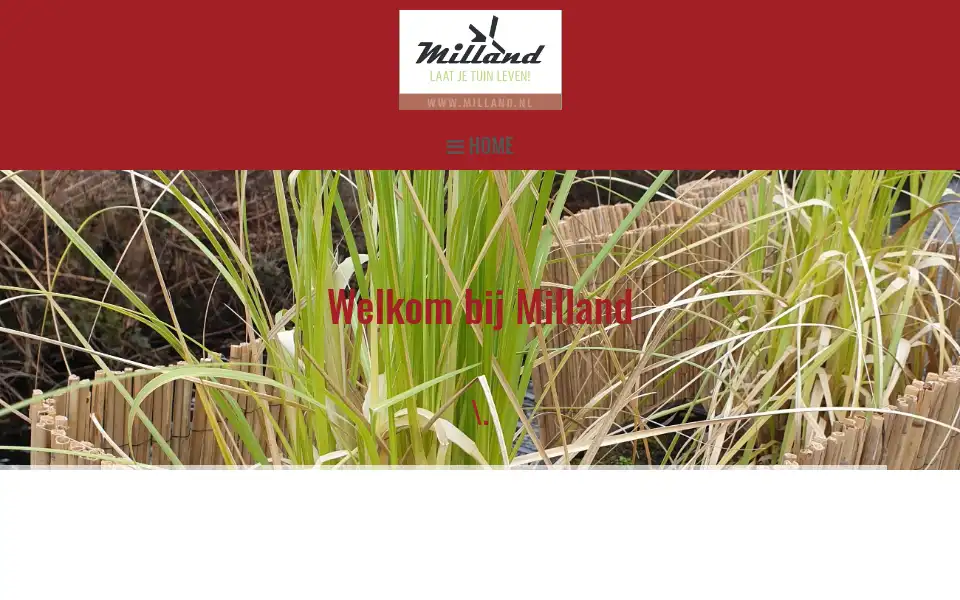 Screenshot of milland.nl