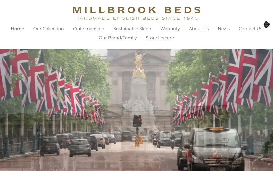 Screenshot of millbrook-beds.co.uk