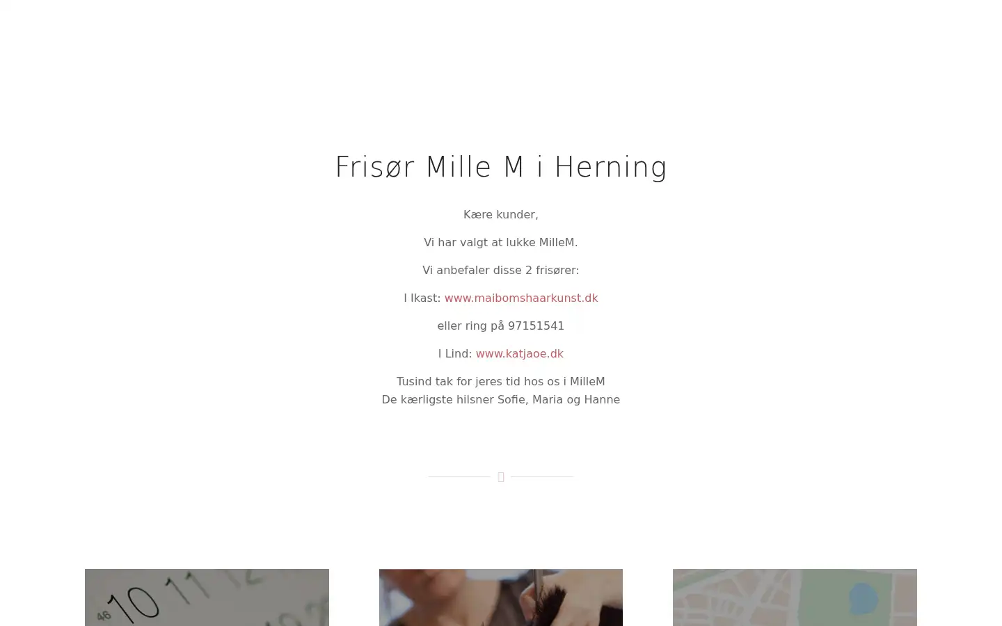 Screenshot of millem.dk