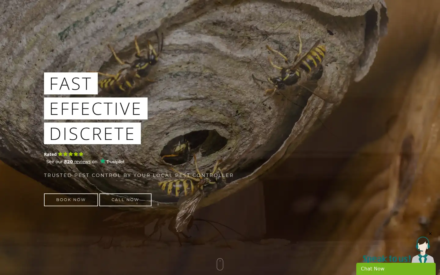 Screenshot of millenniumpestcontrol.co.uk