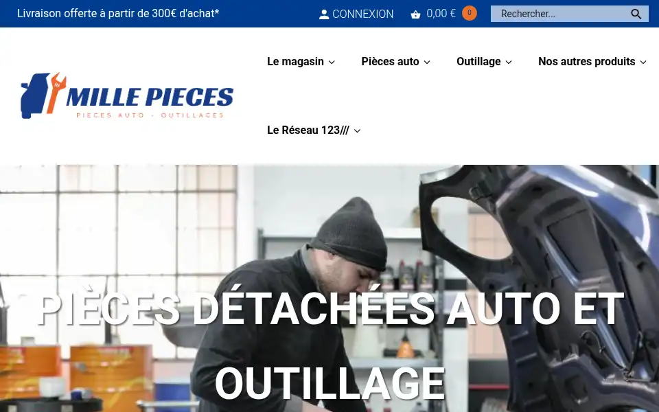 Screenshot of millepieces.com
