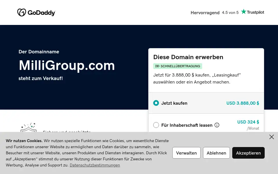 Screenshot of milligroup.com