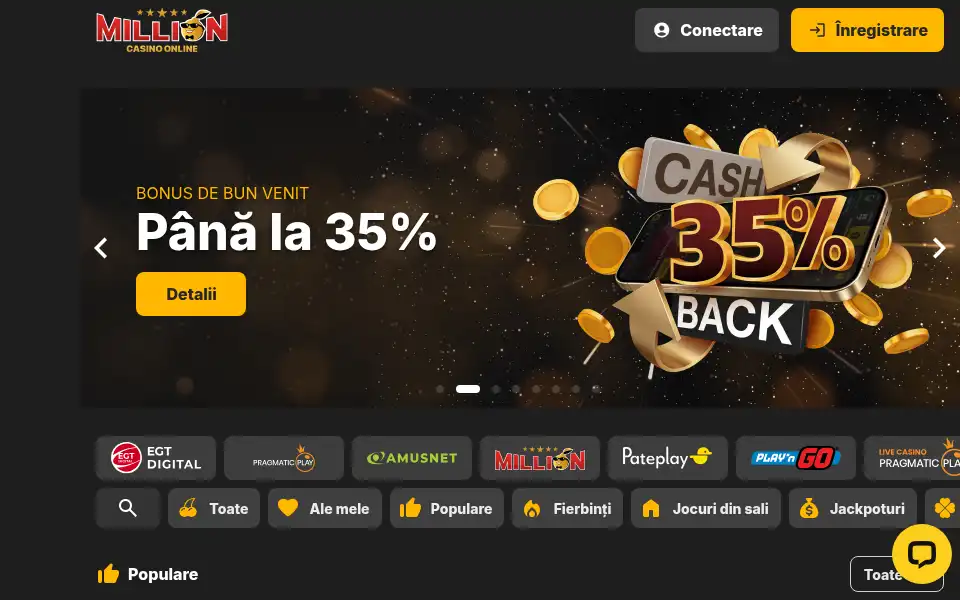 Screenshot of million.ro