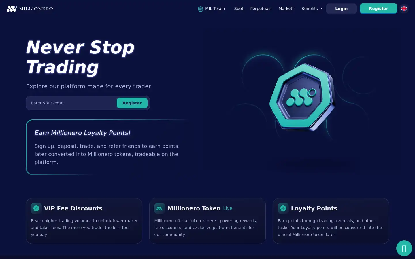 Screenshot of millionero.com