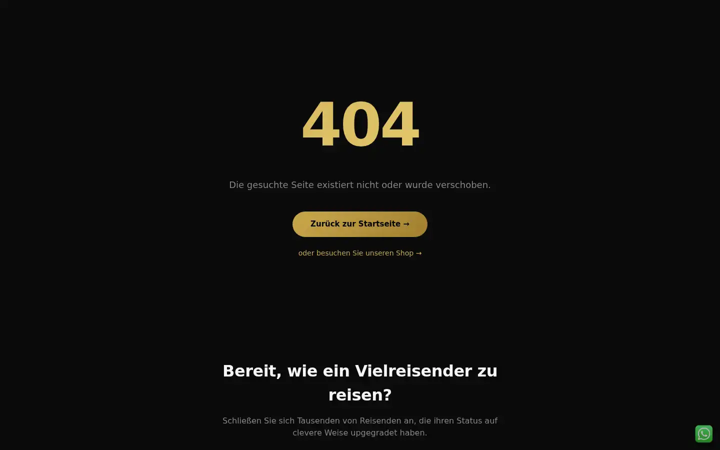 Screenshot of millionkm.de