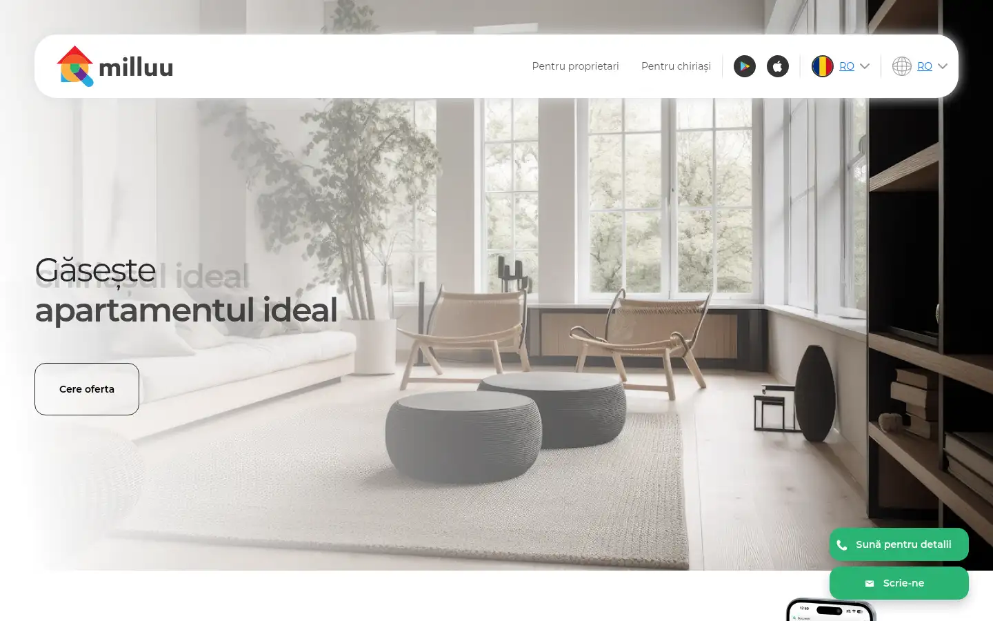 Screenshot of milluu.com