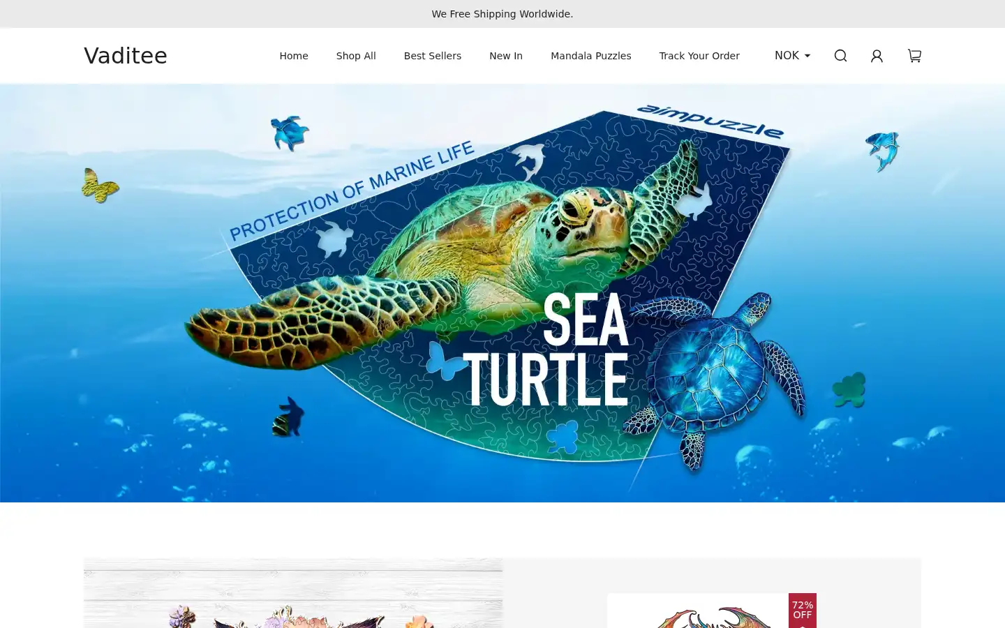 Screenshot of milopuzzle.com