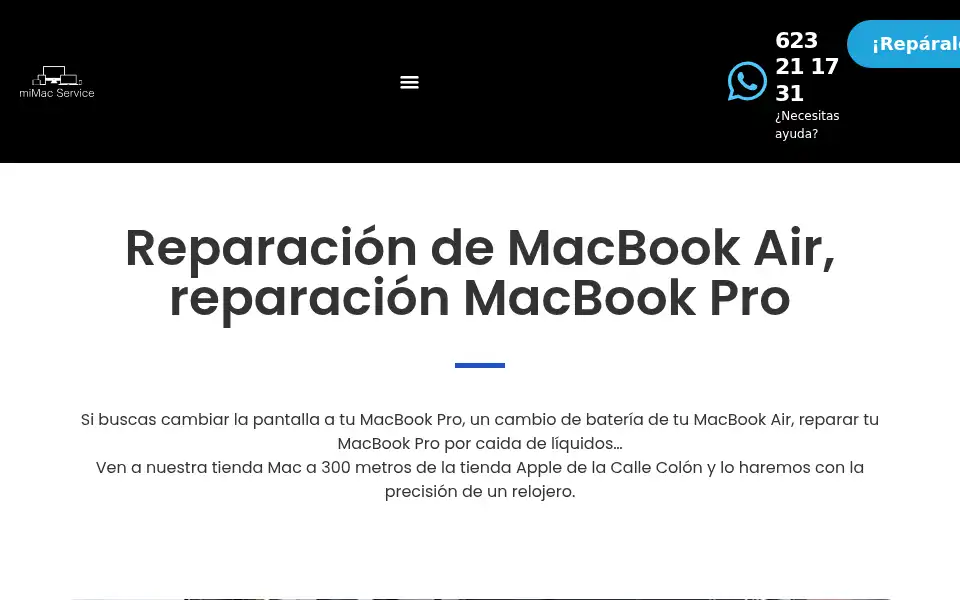 Screenshot of mimacservice.es