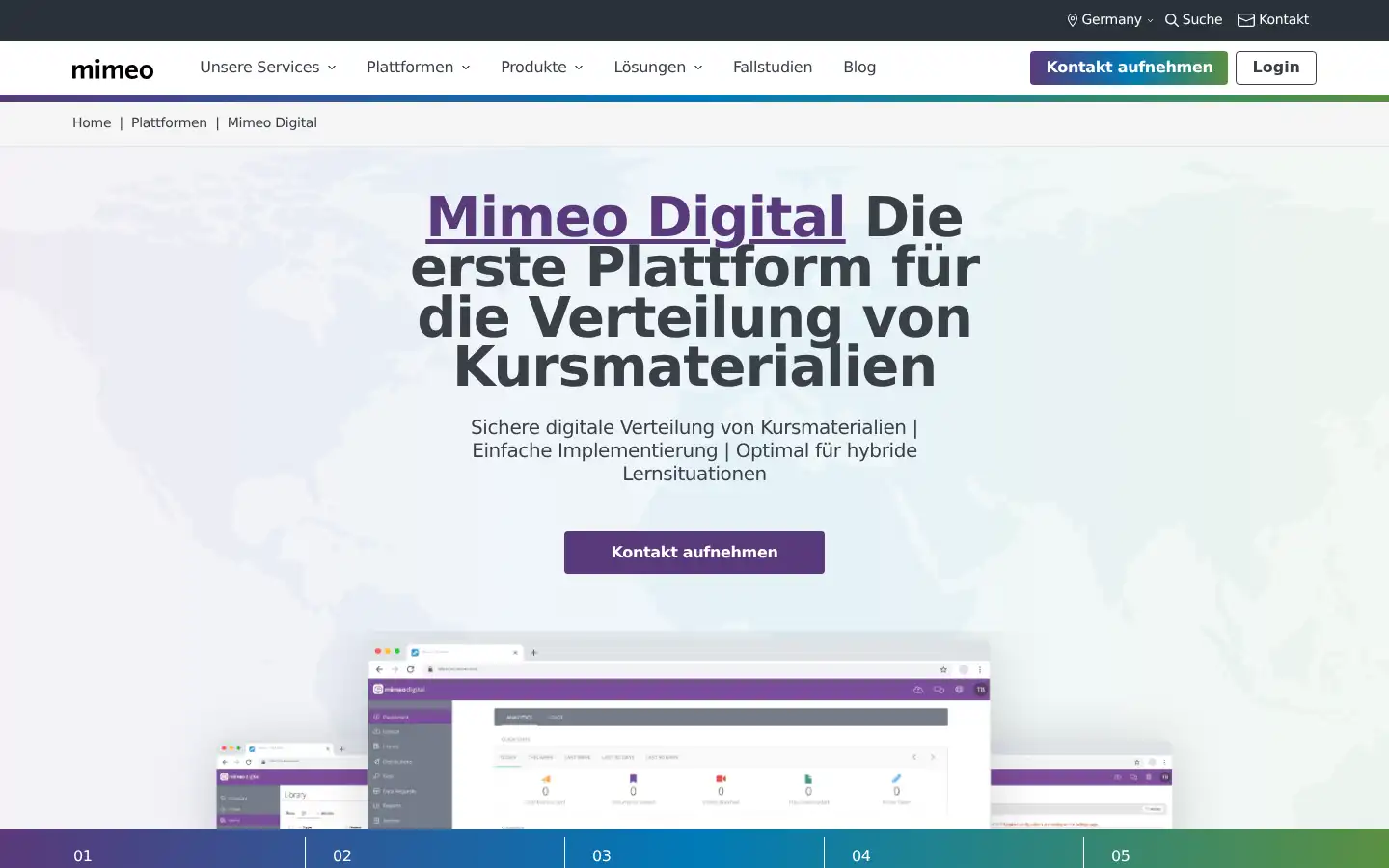 Screenshot of mimeo.de