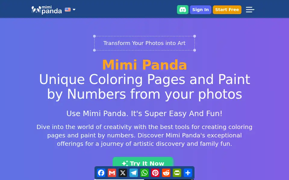 Screenshot of mimi-panda.com