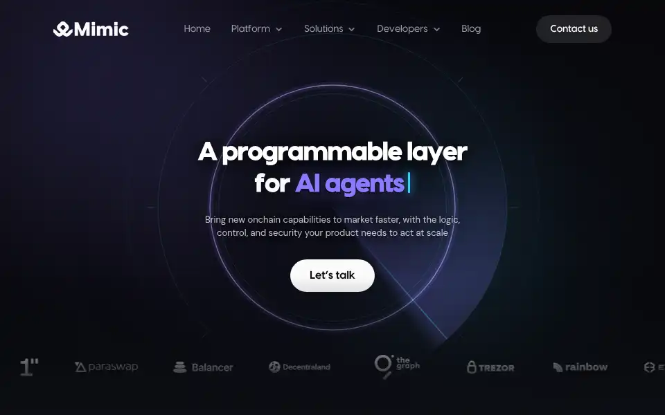 Screenshot of mimic.fi