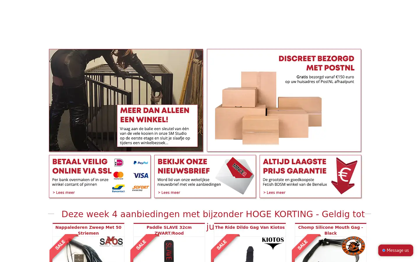 Screenshot of mince.nl