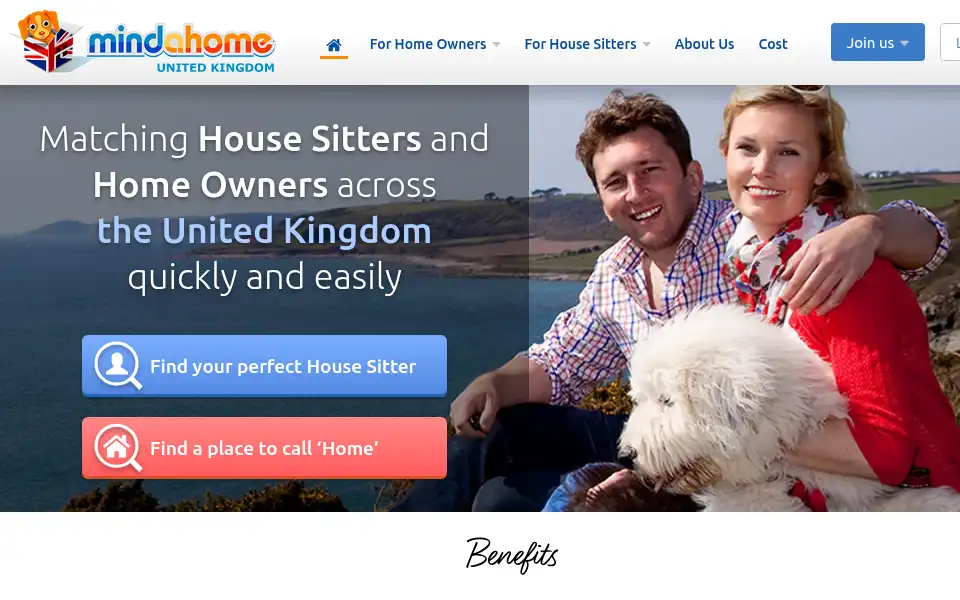 Screenshot of mindahome.co.uk
