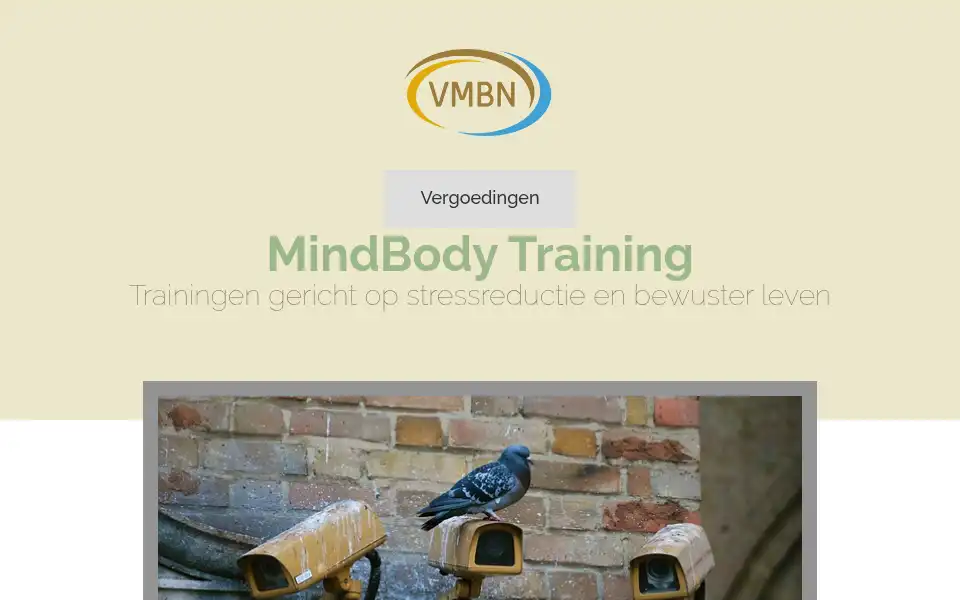 Screenshot of mindbody-training.nl