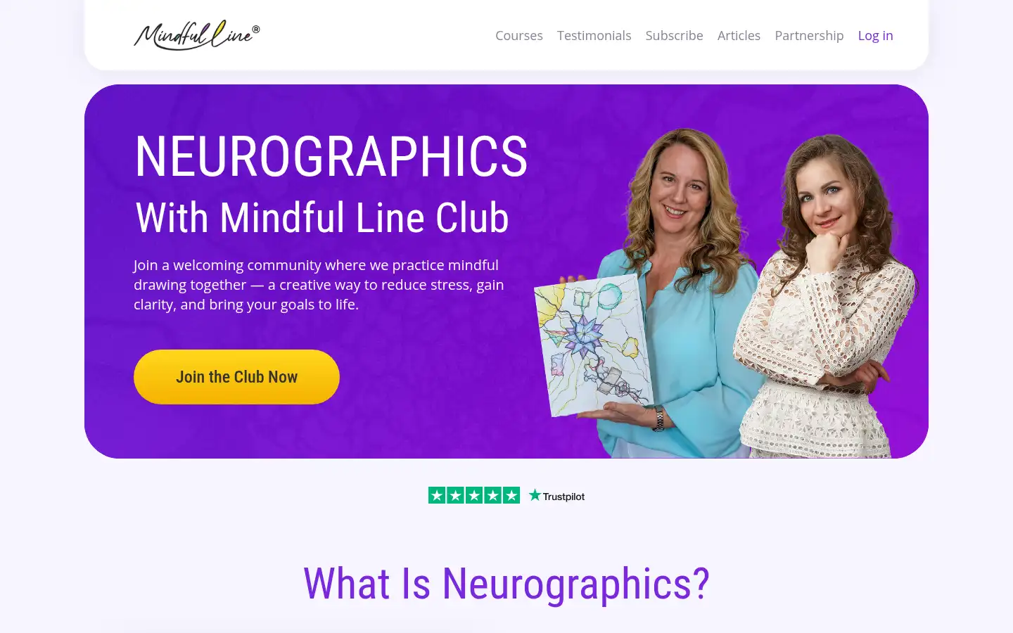 Screenshot of mindfulline.com