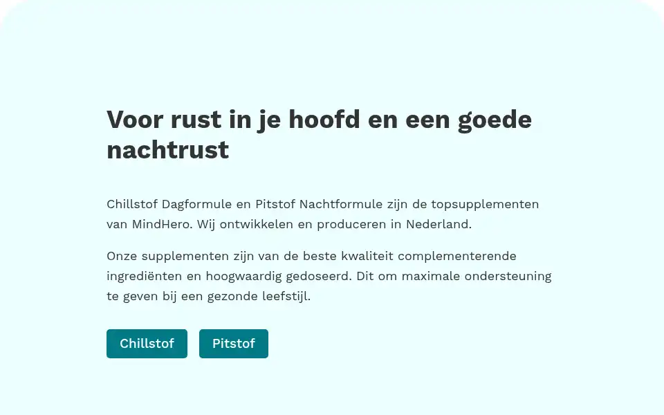 Screenshot of mindhero.nl