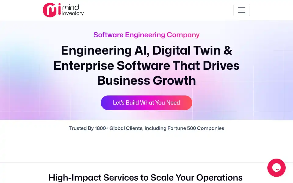 Screenshot of mindinventory.com