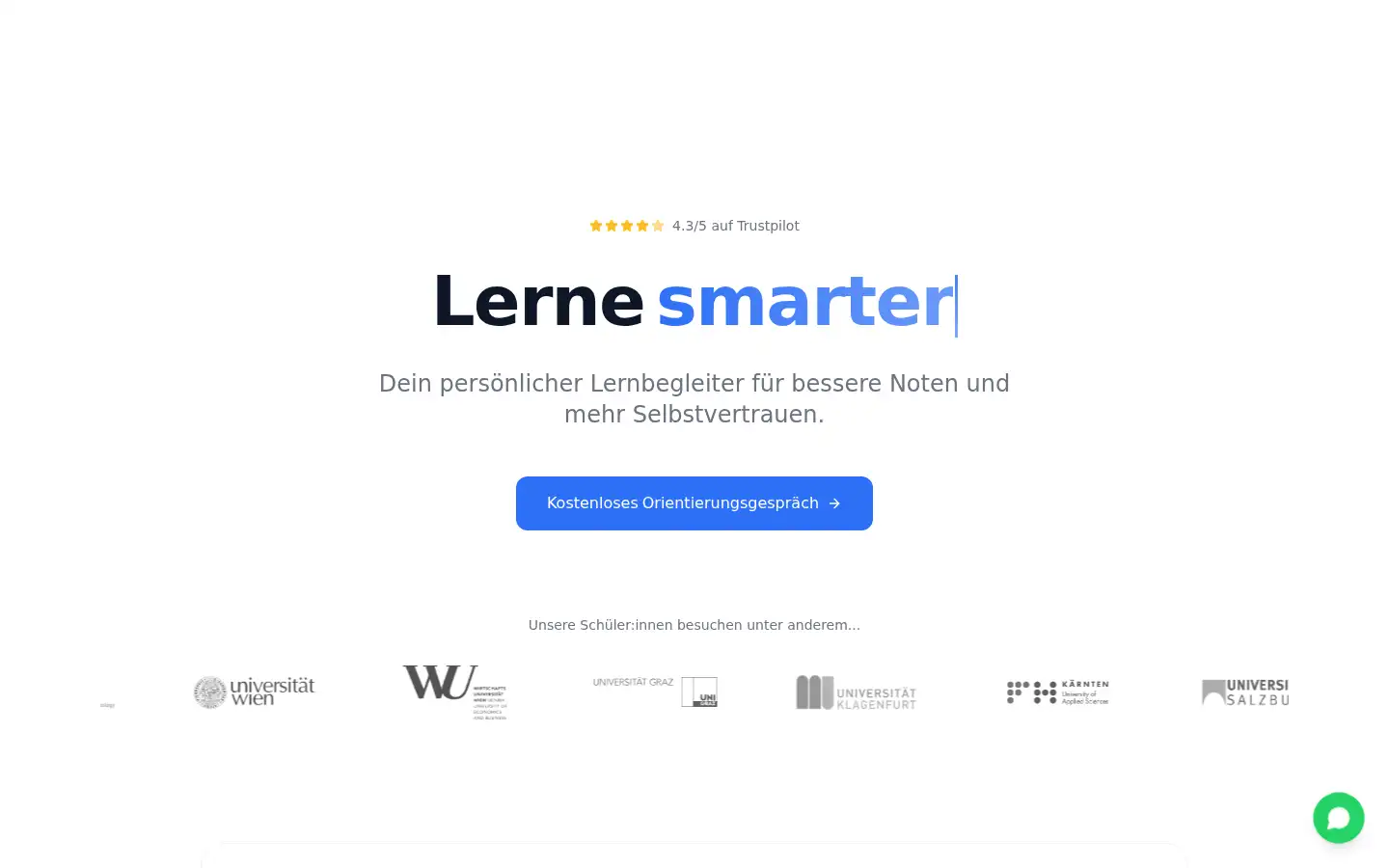 Screenshot of mindlink.at