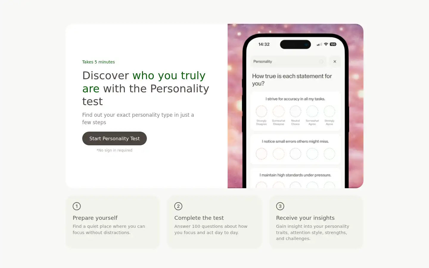 Screenshot of mindprofile.co