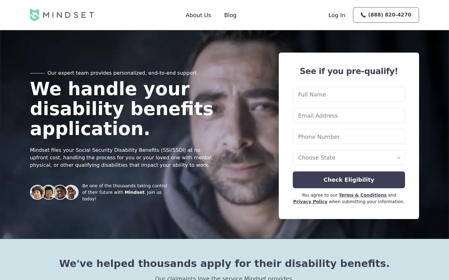 Screenshot of mindset.care