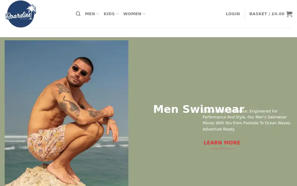 Screenshot of mindsetswimwear.com