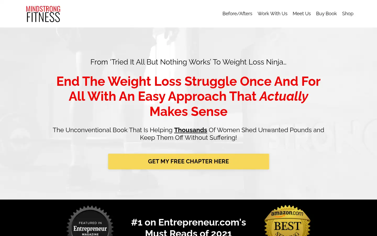 Screenshot of mindstrongfitness.com