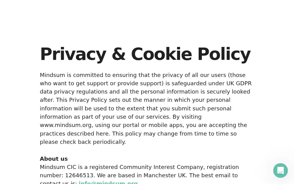 Screenshot of mindsum.org