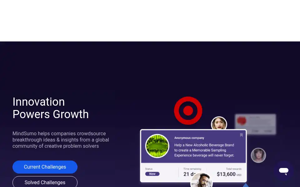 Screenshot of mindsumo.com