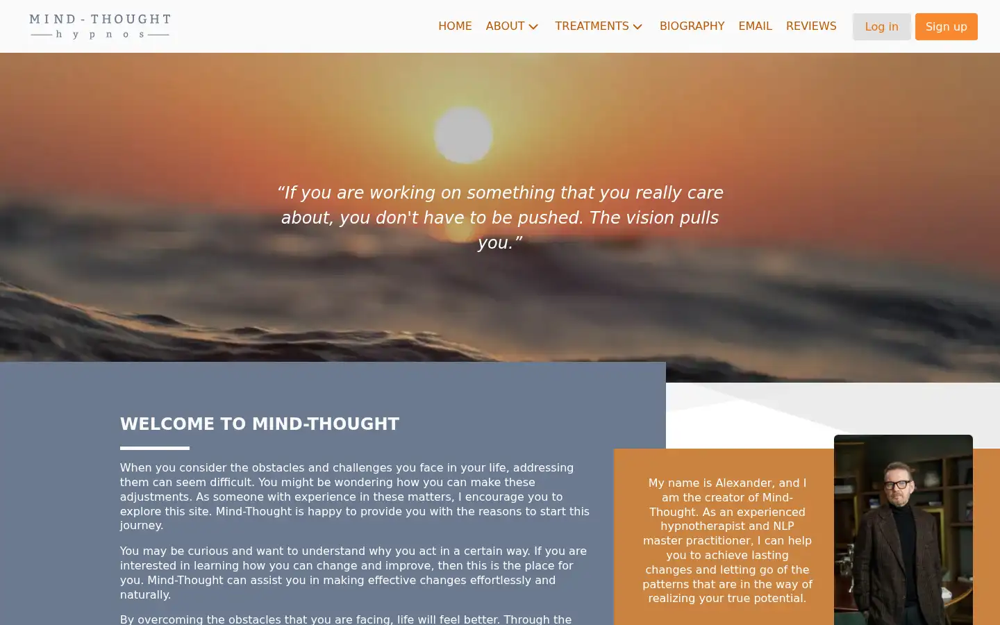 Screenshot of mindthought.co.uk