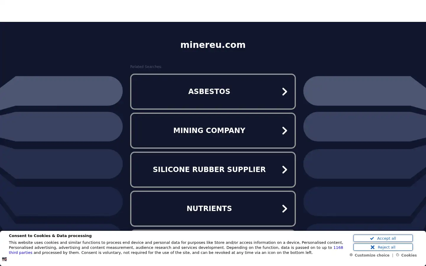 Screenshot of minereu.com