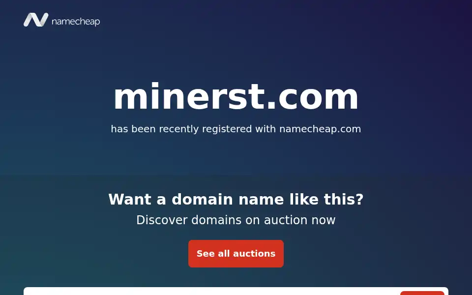 Screenshot of minerst.com