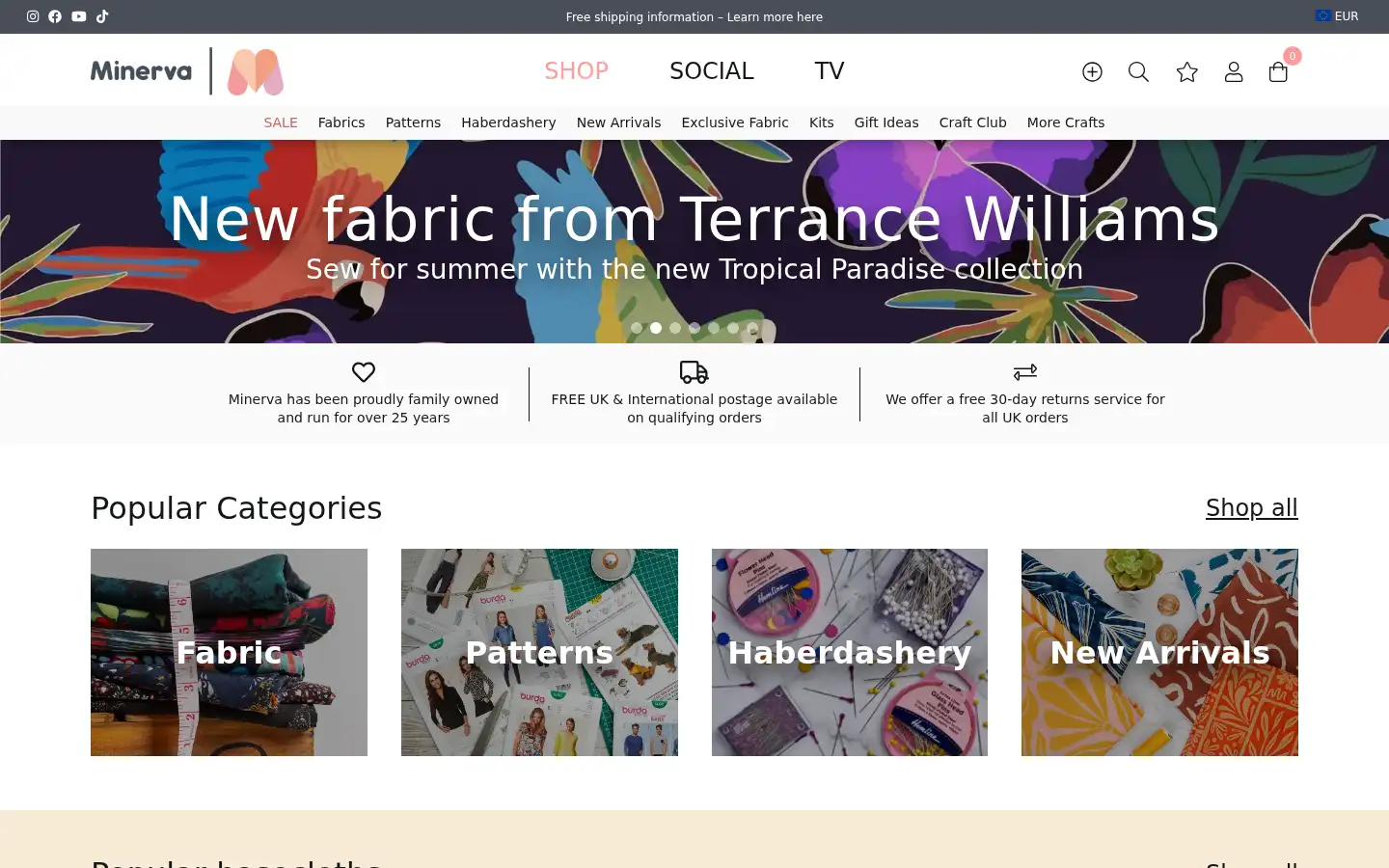 Screenshot of minerva.com