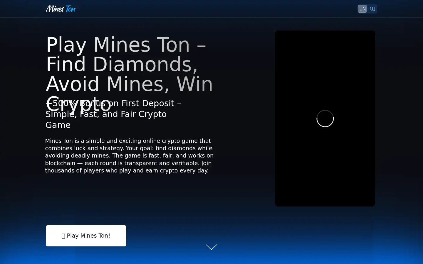 Screenshot of mines-ton.com