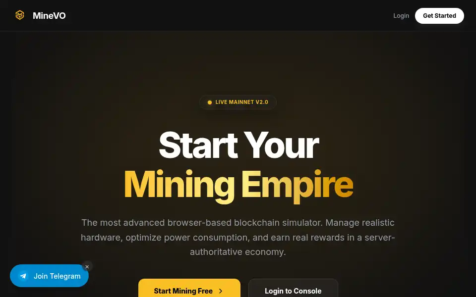 Screenshot of minevo.co