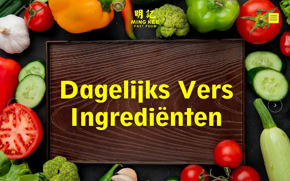 Screenshot of mingkeefastfood.nl