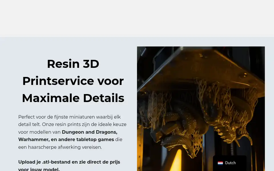 Screenshot of miniaturemakes.nl