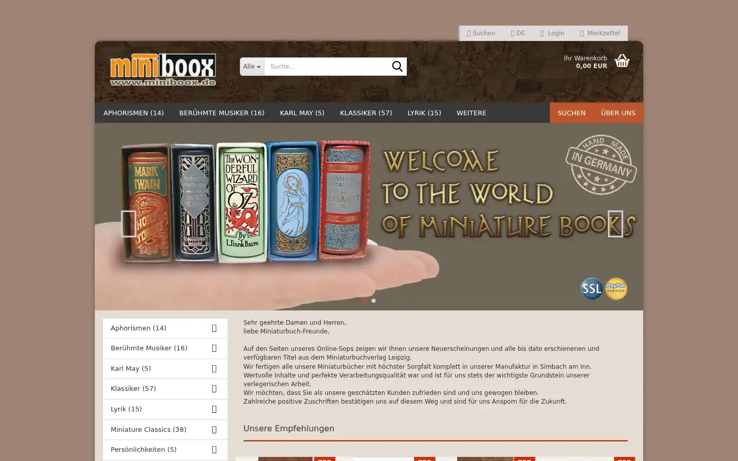 Screenshot of miniboox.de