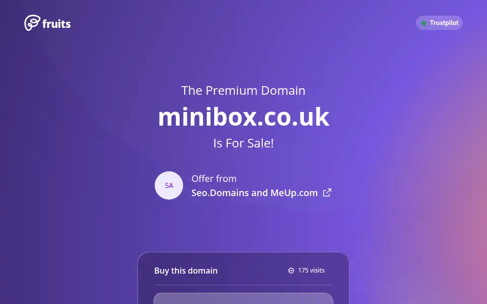 Screenshot of minibox.co.uk