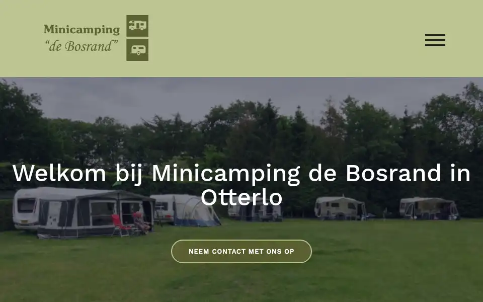 Screenshot of minicampingdebosrand.nl