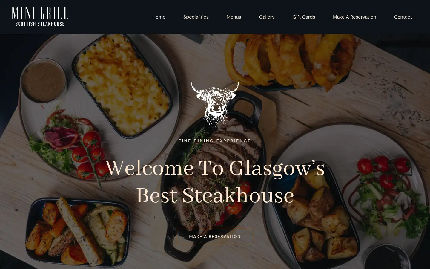 Screenshot of minigrillglasgow.co.uk