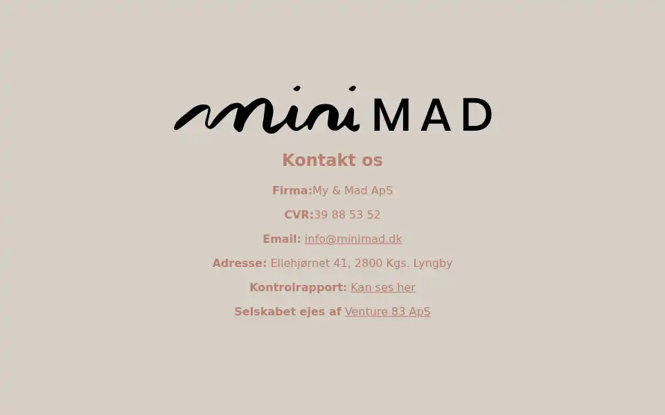 Screenshot of minimad.dk
