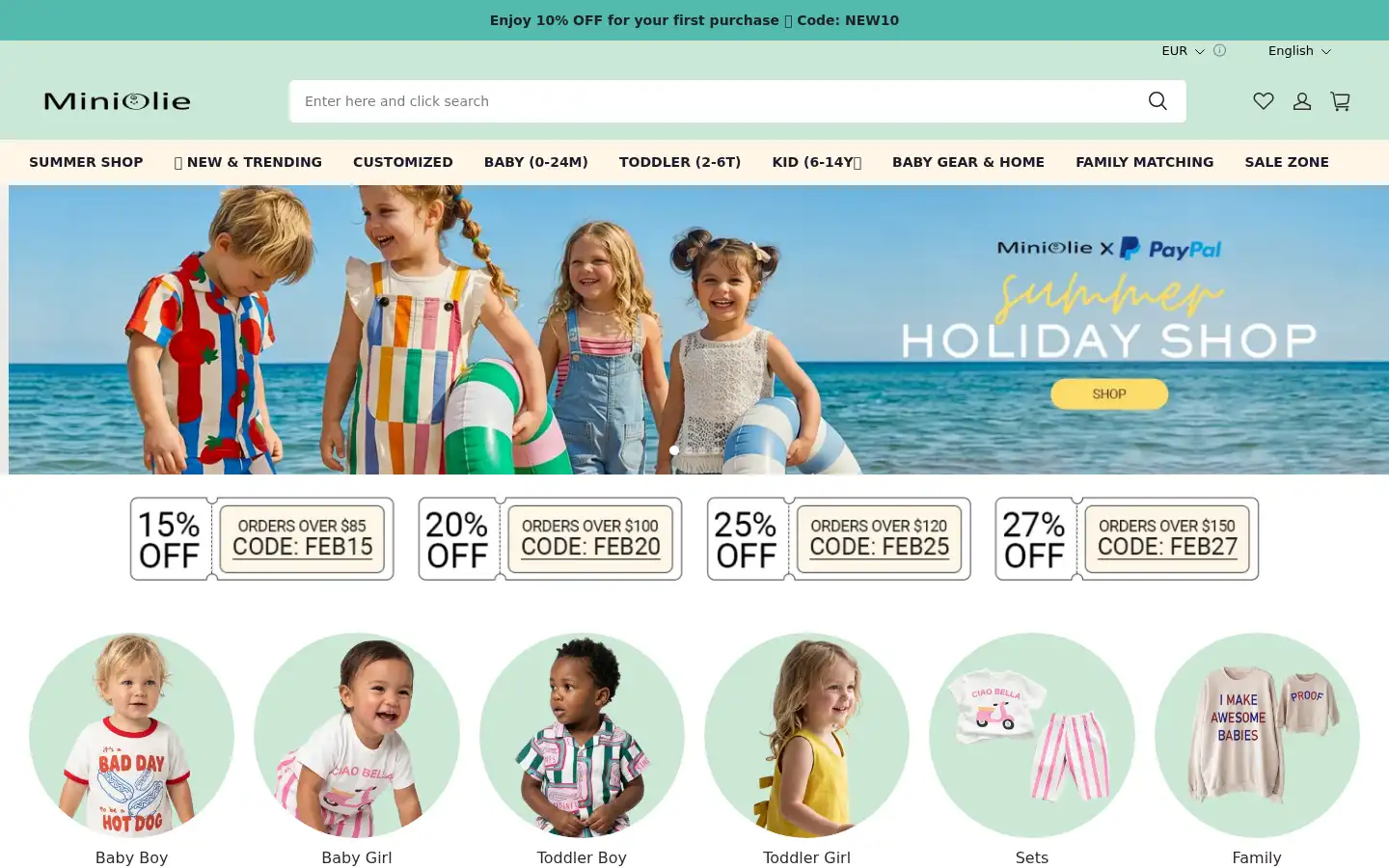 Screenshot of miniolie.com