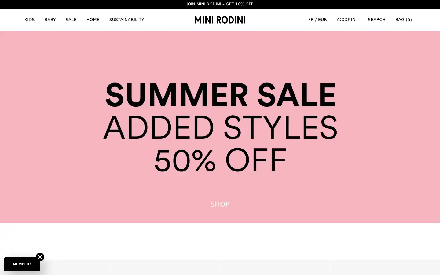 Screenshot of minirodini.com