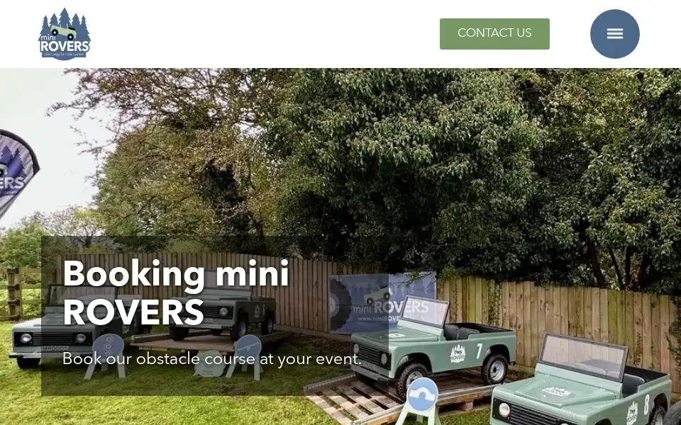 Screenshot of minirovers.co.uk