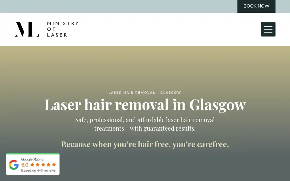 Screenshot of ministryoflaser.com