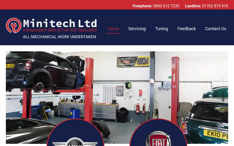 Screenshot of minitechessex.co.uk