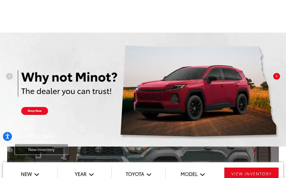 Screenshot of minottoyota.com