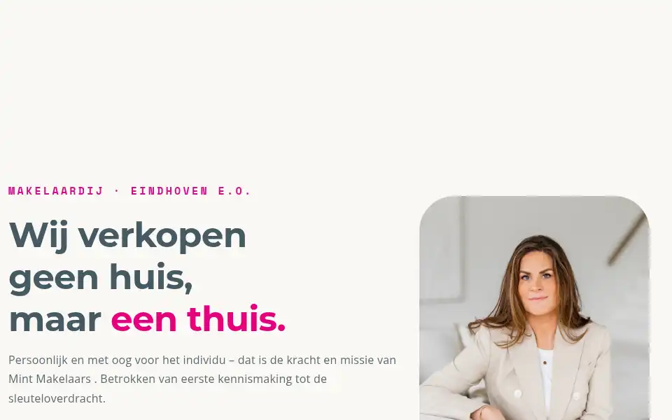 Screenshot of mintmakelaars.nl