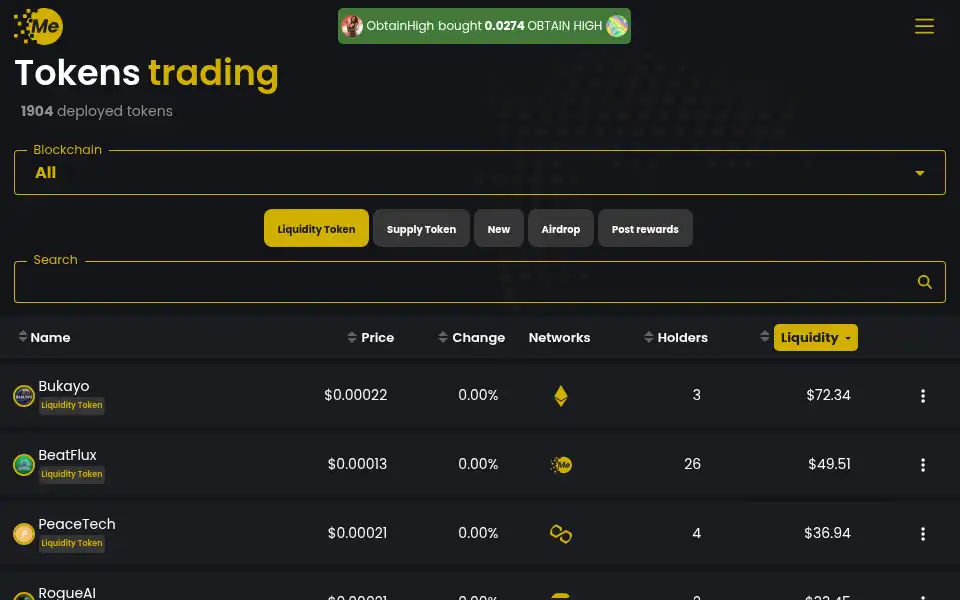 Screenshot of mintme.com