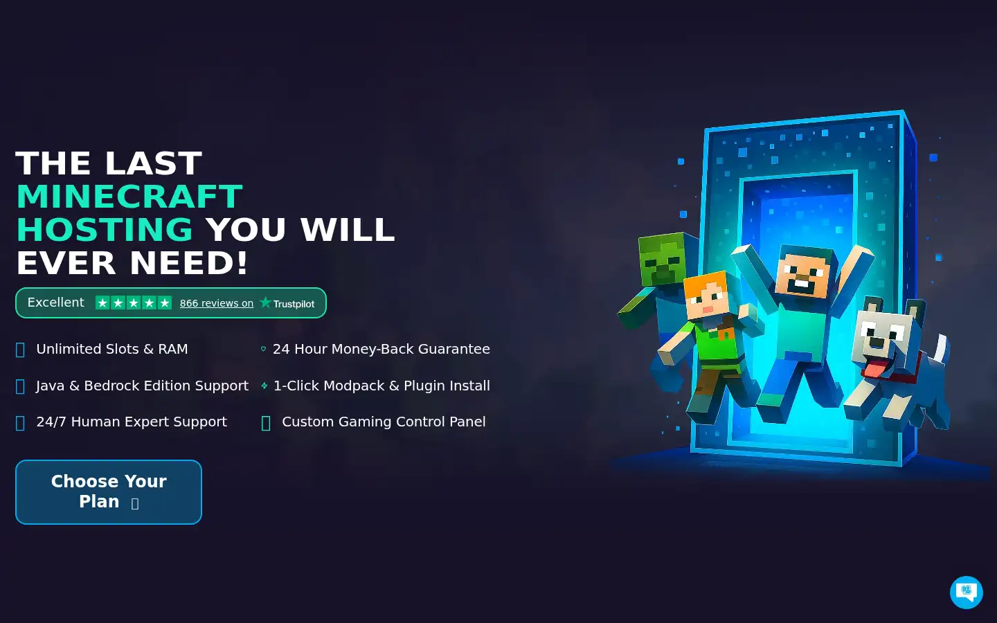Screenshot of mintservers.com